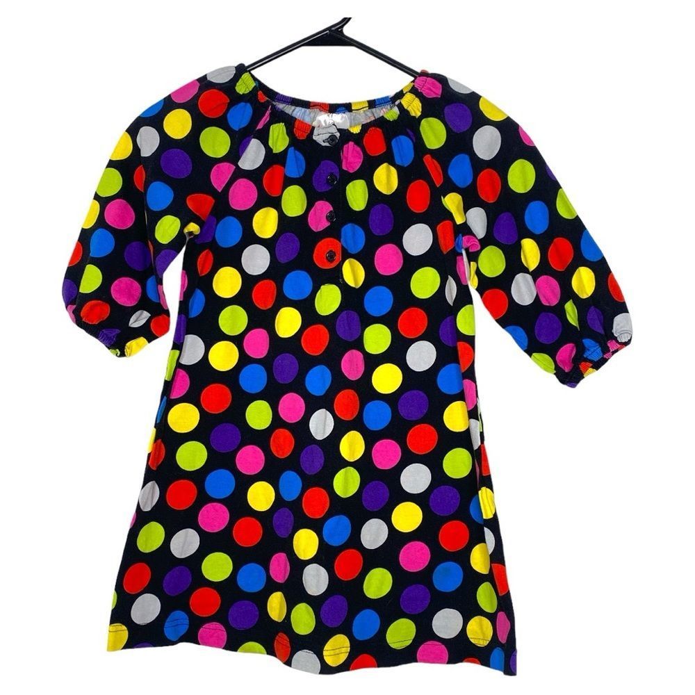 Hanna Andersson multi color polka dot dress